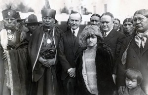 Osage Delegation meets with Pres. Calvin Coolidge